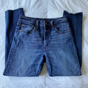 Levi’s 501 Skinny Raw Hem Jeans